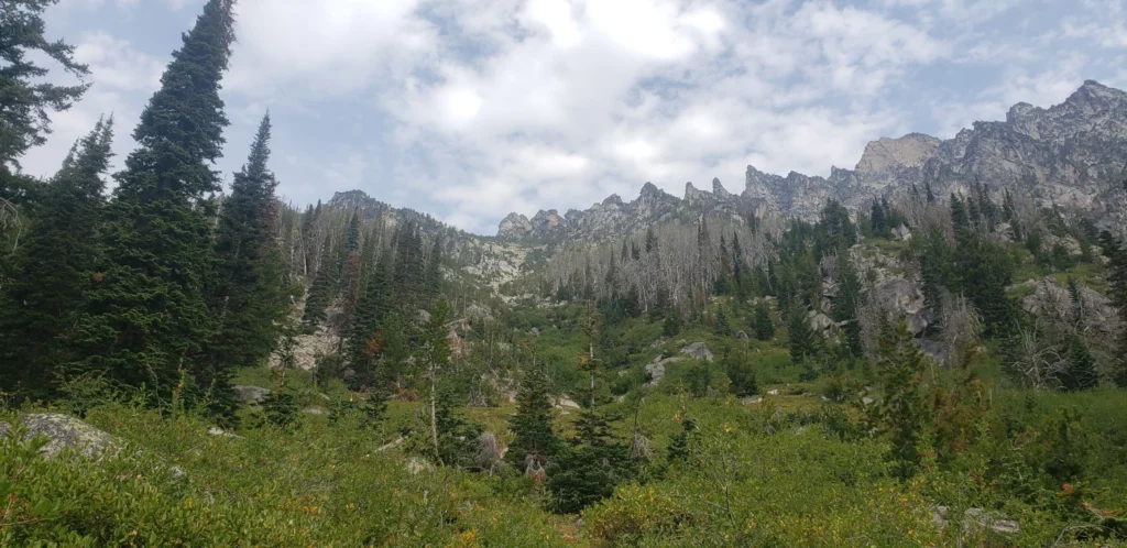 ascent route on argonaut peak