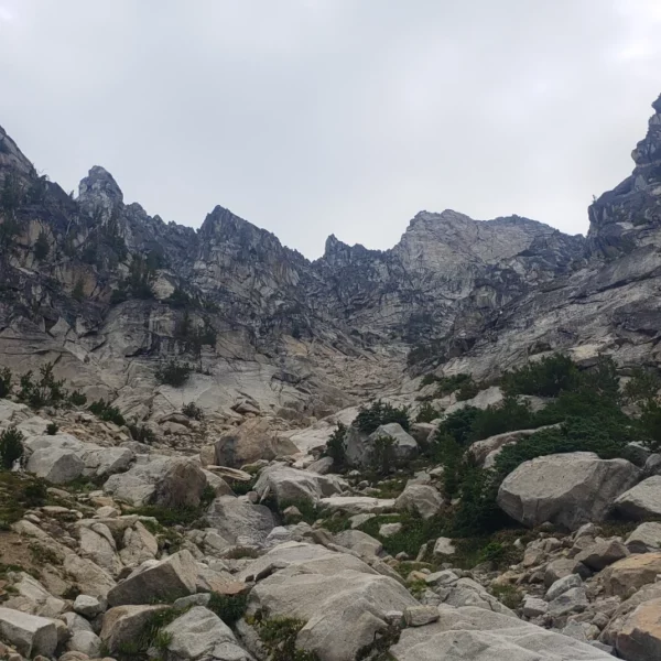 gully leading to argonaut peak's summit
