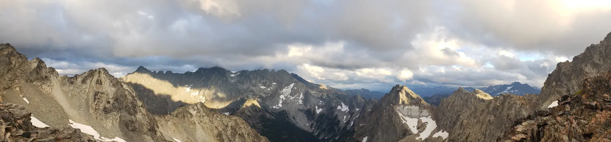 panorama from greenwood mountain summit